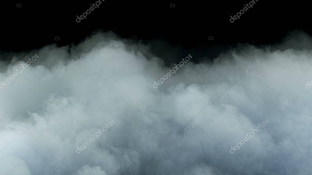 Photo of Real Smoke on a black background - realistic overlay for different projects.