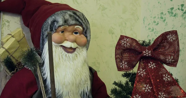 Close Kerstboom Speelgoed Nieuwjaar Huis Winterfoto Voor Vakantieprojecten — Stockfoto