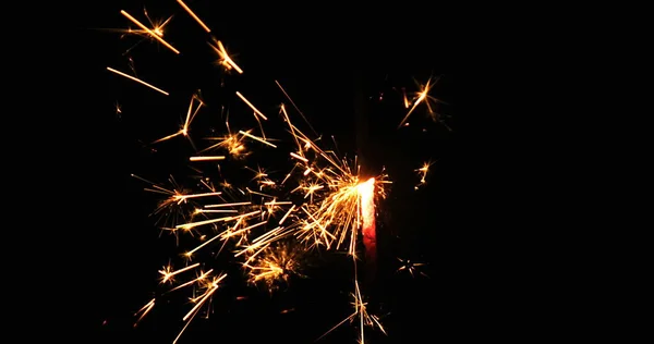 Születésnapi Ünnepek Torta Szikrázó Tűzijáték Tűz Különböző Projektek Események — Stock Fotó
