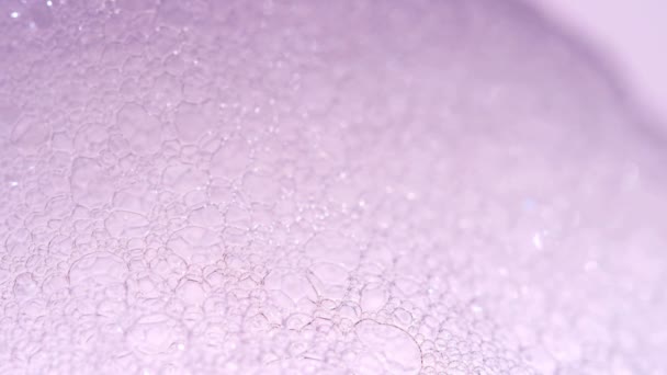 Foam Macro Shoot Clean Soft Elegant Bright Footage Background Close — Stock Video