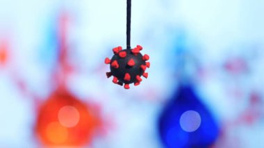 Plastik Coronavirus Bakteri Modeli. COVID 19 hücre bakterisi kil modeli. Coronavirus aşısı. Coronavirus nasıl tedavi edilir, Ncov.