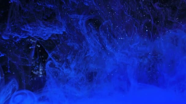 Macro Shoot Van Kleurrijke Inkt Water Macht Magische Multi Color — Stockvideo