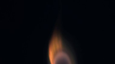 Şenlik ateşi kıvılcımlarının Macro fotoğrafı. Alevler patlar, patlamalar. Patlama mikro parlaklığı. Mini Havai fişekler. Kırmızı kamerada çekim hala siyah arkaplanda. Kıvılcım posteri, afiş, duvar kağıdı, doku.