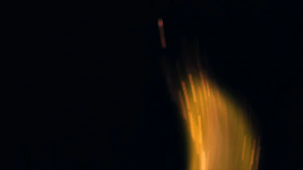 Makro Zdjęcie Iskier Bonfire Ogień Płonie Wybucha Mikroiskry Wybuchowe Mini — Zdjęcie stockowe