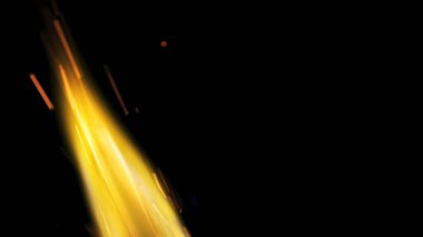 Şenlik ateşi kıvılcımlarının Macro fotoğrafı. Alevler patlar, patlamalar. Patlama mikro parlaklığı. Mini Havai fişekler. Kırmızı kamerada çekim hala siyah arkaplanda. Güzel sızıntılar kıvılcım posteri, afiş, duvar kağıdı, arkaplan, doku.