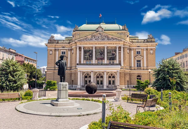 Croatian National Theatre Ivan Zajc Rijeka Commonly Referred Hnk Zajc — Stock Photo, Image