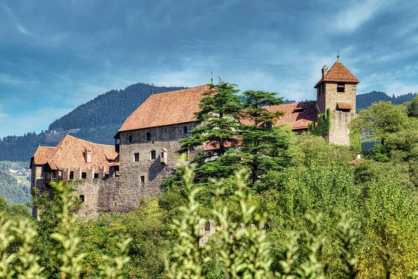 Castelo Runkelstein Castel Roncolo Uma Fortificação Medieval Perto Cidade Bolzano — Fotografia de Stock