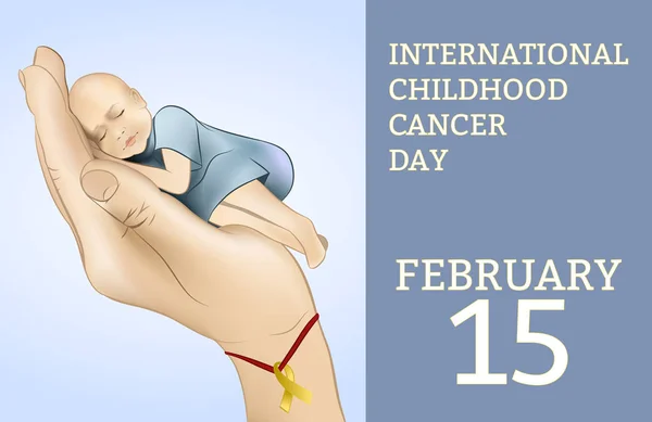 Childhood cancer day — Stock Vector