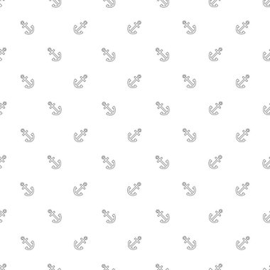 Anahat ve küçük çapa beyaz arka plan üzerinde eğim