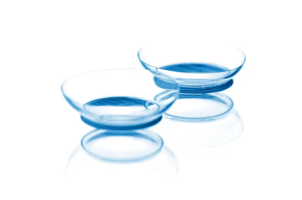 Contact lenses isolated on a white — Stock Photo, Image