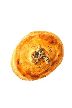 İzole taze somon mantı börek