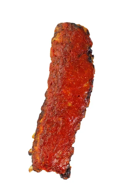 BBQ Rib pork spicy and honey grilled isolated on white background — Stock Photo, Image