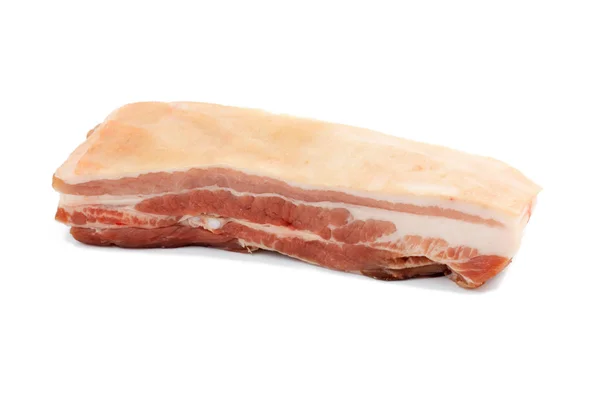 Органические свиной живот изолирован на белом фоне — стоковое фото