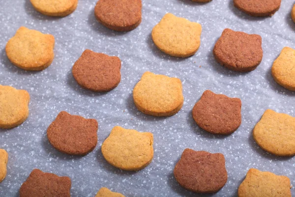 Food Concept Spot Focus Fresh Homemade Bake Butter Sugar Cookies — Stock Photo, Image