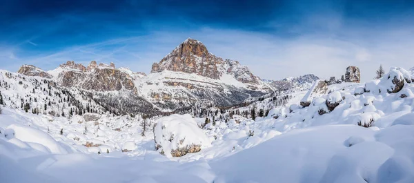 Dolomiter Panorama Över Italienska Alperna — Stockfoto