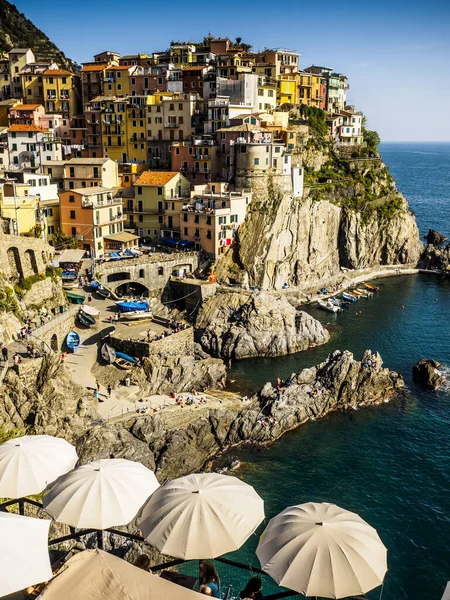 Hermoso Panorama Del Parque Nacional Cinque Terre Liguria Italia —  Fotos de Stock