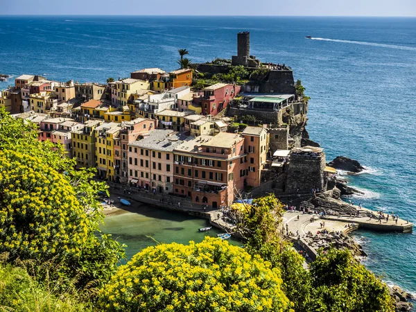 Gyönyörű Panoráma Nemzeti Park Cinque Terre Liguria Olaszország — Stock Fotó