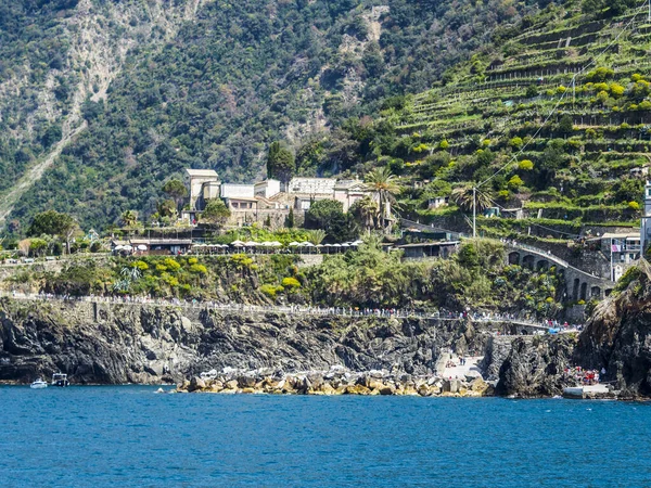 Belo Panorama Parque Nacional Cinque Terre Ligúria Itália — Fotografia de Stock