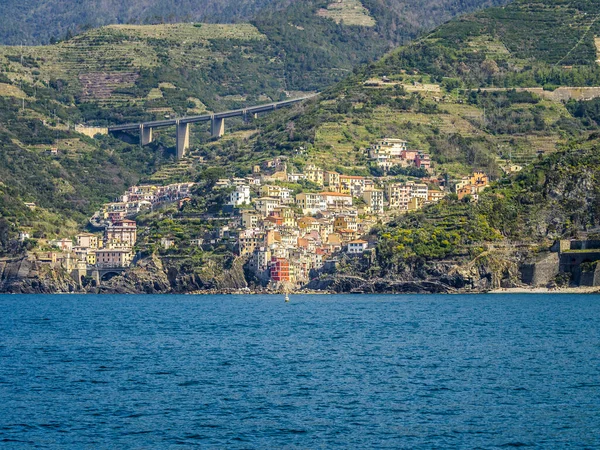 Gyönyörű Panoráma Nemzeti Park Cinque Terre Liguria Olaszország — Stock Fotó