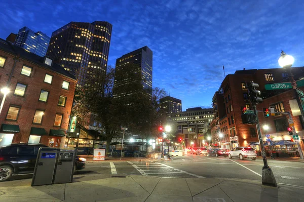 Boston, 9 Sept 2016: Boston Massachusetts centrum van gebouwen cit — Stockfoto