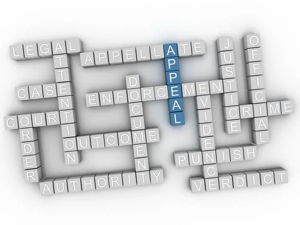 3D beroep word cloud concept — Stockfoto