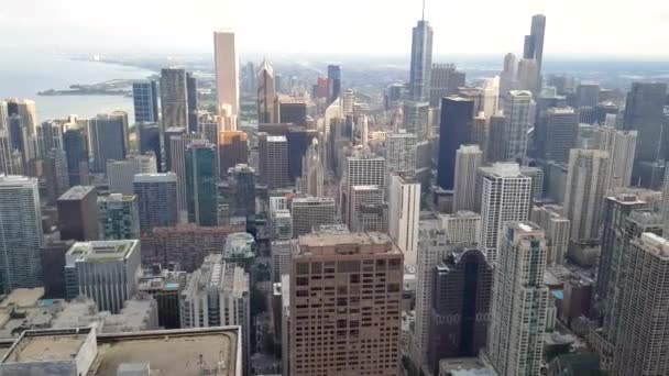 Uitzicht Stad Van Chicago — Stockvideo