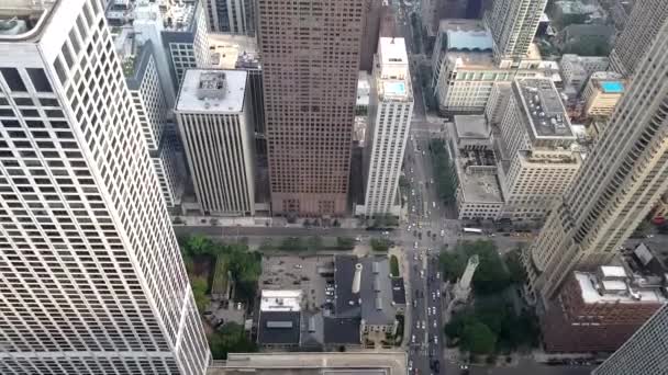 Uitzicht Stad Van Chicago — Stockvideo