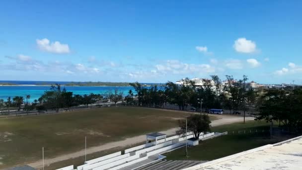 Vista Aérea Ciudad Nassau Bahamas — Vídeo de stock
