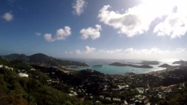 Görünüm St. Thomas ABD Virgin Adaları, Charlotte Amalie şehir.