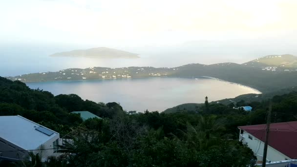 Vista Desde Arriba Las Islas Vírgenes Santo Tomás — Vídeos de Stock