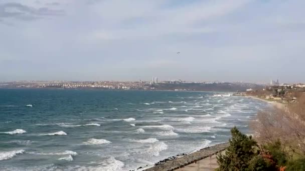 Wunderschöne Reiche Und Hochwertige Nachbarschaft Die Zum Großraum Istanbul Der — Stockvideo