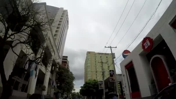 Guatemala City Jun 2017 Pov Viktigaste Kommersiella Område Guatemala City — Stockvideo