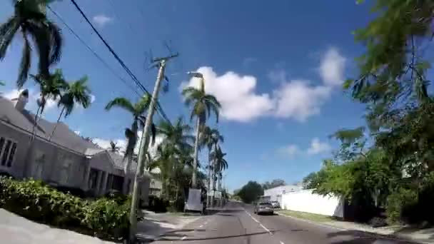 Pov Downtown Nassau Bahamas — Stockvideo