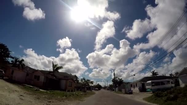 2017 日にナッサウ バハマのナッソー バハマ ゲットー近所 ナッソーは非常に安全な島 — ストック動画