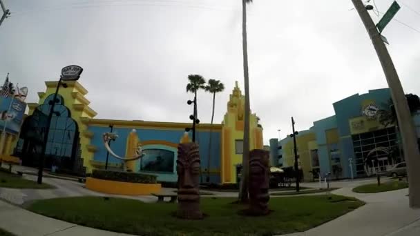 Cocoa Beach Luty Ron Jon Surf Shop Jest Największy Sklep — Wideo stockowe