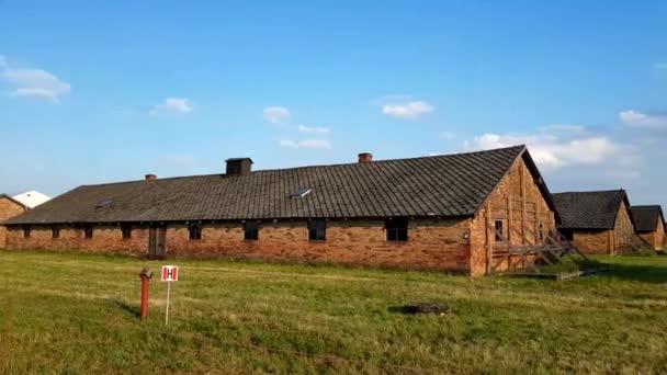 Auschwitz Polska Lipiec Obóz Koncentracyjny Auschwitz Birkenau Ofiar Obozu Koncentracyjnego — Wideo stockowe