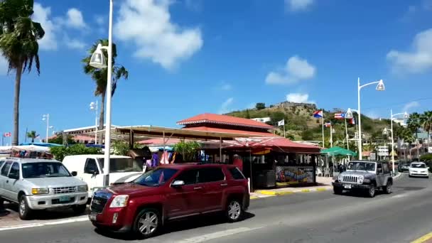 Marigot Martin Febrero Punto Vista Ciudad Marigot Marteen Febrero 2017 — Vídeo de stock