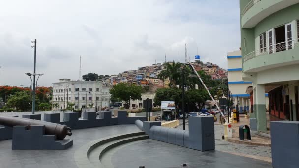 Ecuador Guayaquil Abril 2020 Esvaziar Puerto Santa Ana Guayaquil Devido — Vídeo de Stock