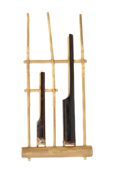 Angkloeng Van Een Indonesische Traditionele Muziekinstrument Gemaakt Van Bamboe — Stockfoto