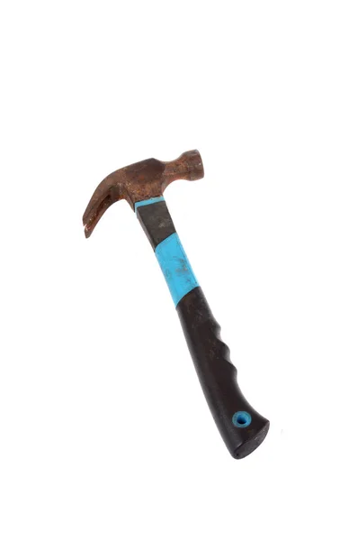 Old Used Hammer White Background — Stock Photo, Image