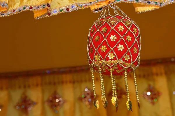 Décorations Traditionnelles Mariage Tidung Tribus Indigènes Bornéo — Photo