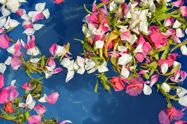 Pétalos Flores Agua Utilizados Ceremonia Boda Tradicional Indonesia Javanesa — Foto de Stock