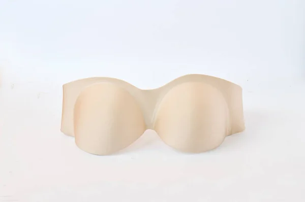 Reggiseno Marrone Sfondo Bianco — Foto Stock