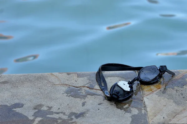 Okulary Pływackie Basenie — Zdjęcie stockowe