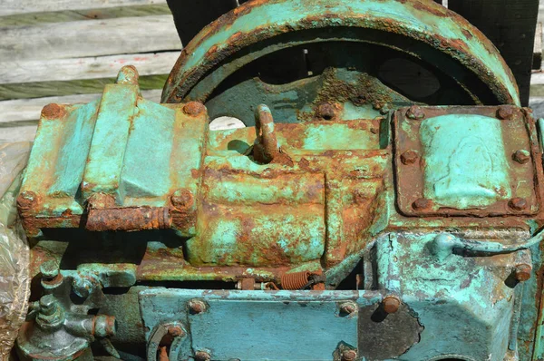 Dettagliato Vecchio Motore Diesel — Foto Stock