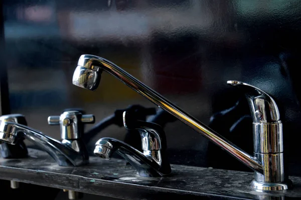 Display Examples Water Tap Store — Stock Photo, Image