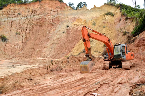 Escavatori Sulle Colline — Foto Stock