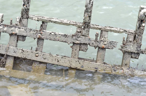 Ship Wreck Seaside — Stock Photo, Image