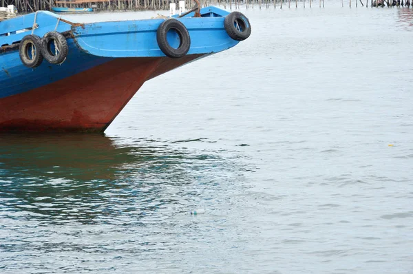 Barco Madera Puerto Marítimo — Foto de Stock