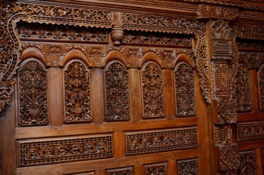 geleneksel Jepara süsler Ahşap oyma